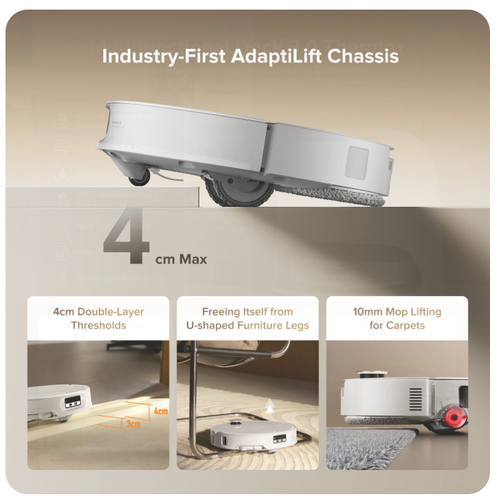 Roborock Qrevo CurvXRobot Vacuum withMultifunctionalDock 3.0Thermo+ - Image 3