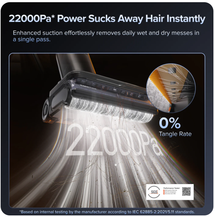 Roborock F25 Ultra Wet &Dry Vacuum with Steamand Hot Water Cleaning - Image 6