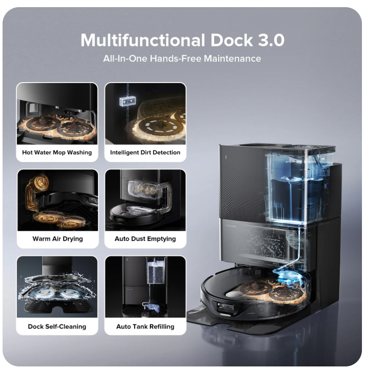 Roborock Qrevo SlimRobot Vacuum withMultifunctional Self-Cleaning Dock 3.0(Upgraded from QrevoMaster) - Image 7
