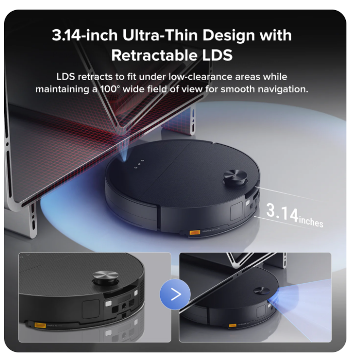 Roborock Saros 10 RobotVacuum with Refil &Drainage System - Image 3