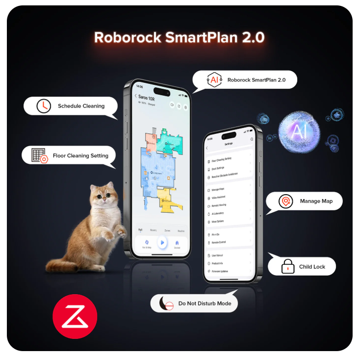 Roborock Saros 10RRobot Vacuum withMultifunctional Dock 4.0 - Image 8