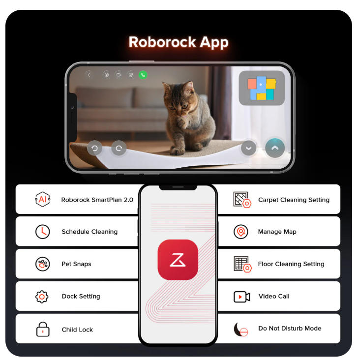 Roborock Saros 10RRobot Vacuum withMultifunctional Dock 4.0 - Image 6