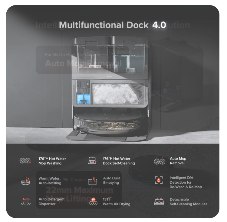 Roborock Saros 10RRobot Vacuum withMultifunctional Dock 4.0 - Image 9