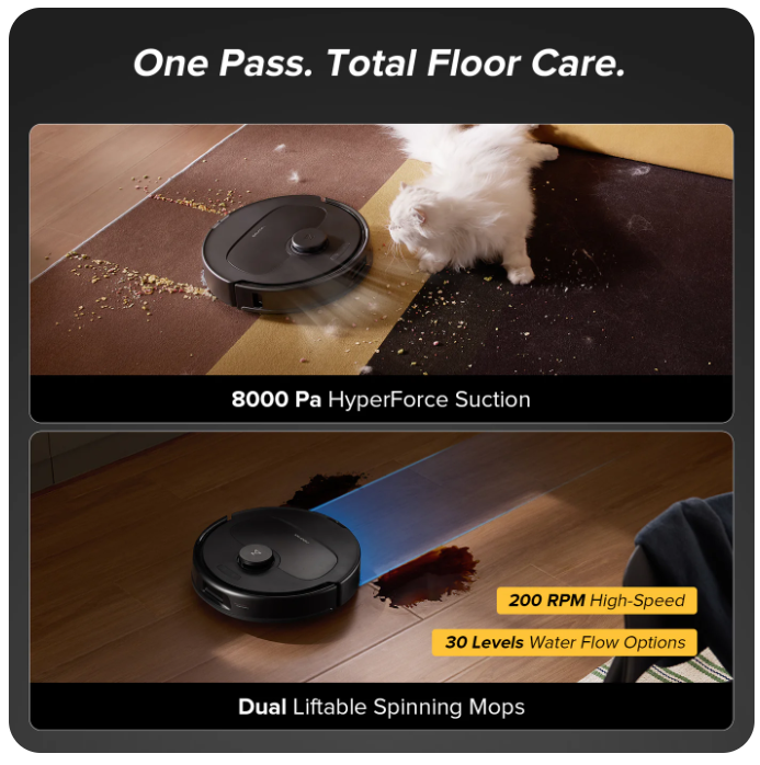 Roborock QV 35A RobotVacuum withMultifunctional Dock(Upgraded from Qrevo S) - Image 3