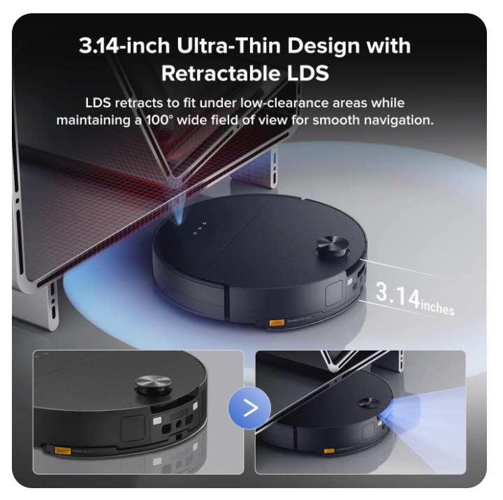 Roborock Saros 10 RobotVacuum with Dual Anti-tangle System (Upgradedfrom S8 MaxV Ultra) - Image 9