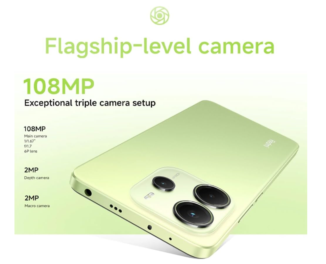 Xiaomi Redmi Note 14 8GB + 256GB Global Edition Smartphone 6.67 Inch AMOLED Screen 120Hz 50MP 5110mAh 45W Fast Charge Blue - Image 2