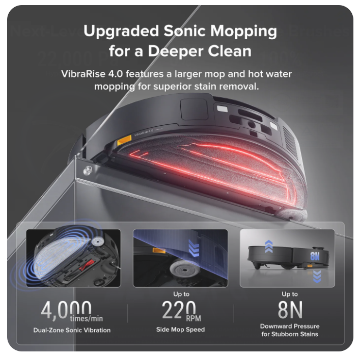 Roborock Saros 10 RobotVacuum with Refil &Drainage System - Image 5