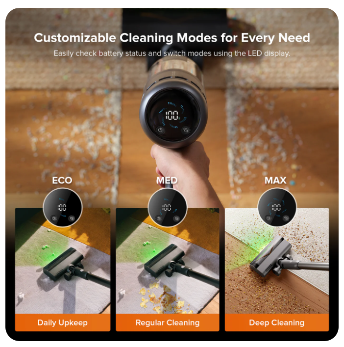 Roborock H60 Hub UltraCordless Stick VacuumCleaner - Image 3