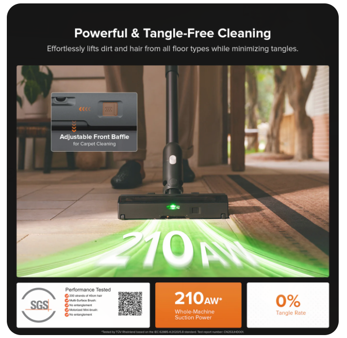 Roborock H60 Hub UltraCordless Stick VacuumCleaner - Image 2