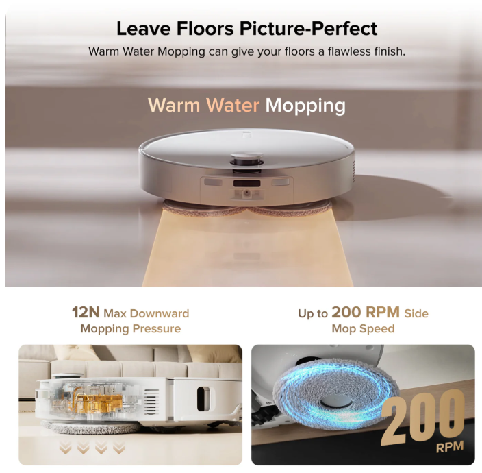 Roborock Qrevo CurvXRobot Vacuum withMultifunctionalDock 3.0Thermo+ - Image 6