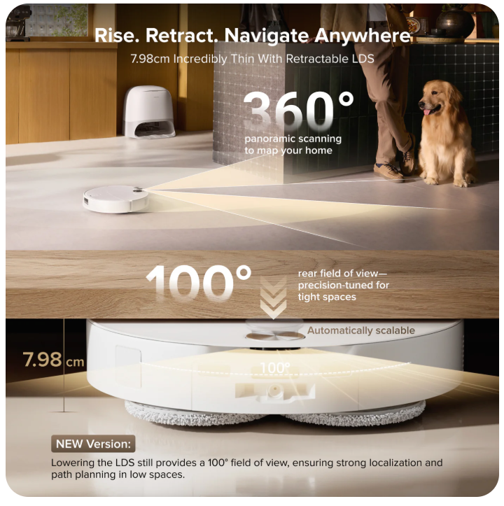 Roborock Qrevo CurvXRobot Vacuum withMultifunctionalDock 3.0Thermo+ - Image 5