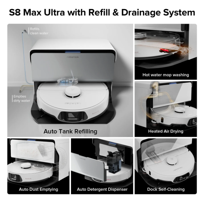 Roborock S8 Max Ultrawith Refill & DrainageSystem - Image 5