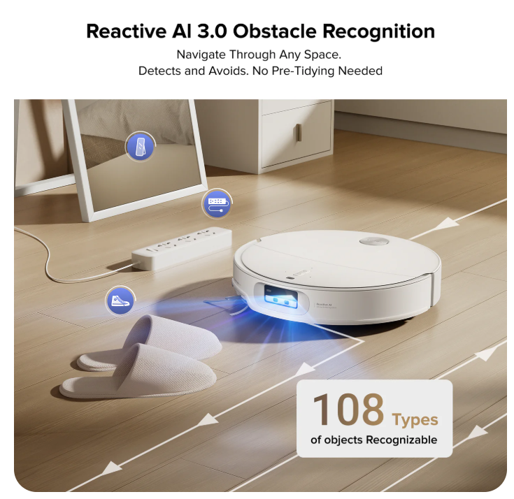 Roborock Qrevo CurvXRobot Vacuum withMultifunctionalDock 3.0Thermo+ - Image 4