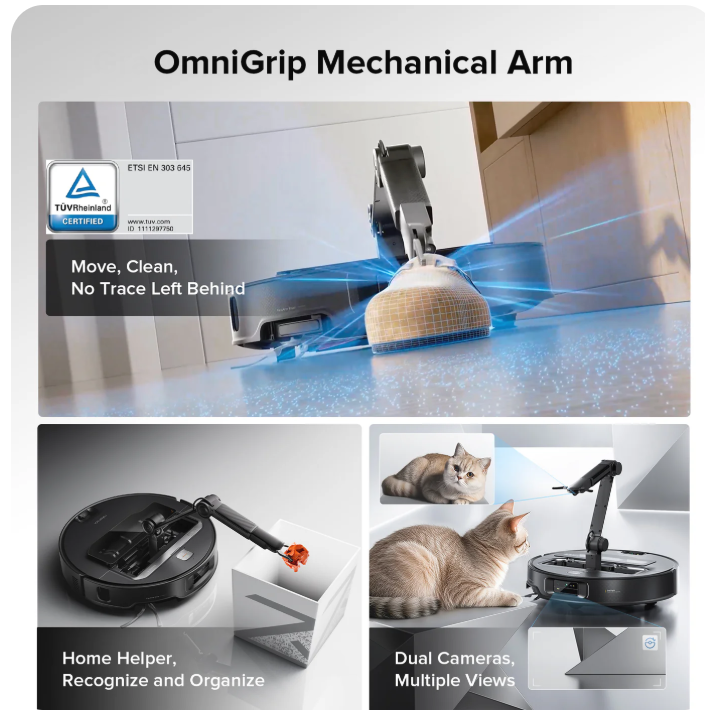 Roborock Saros Z70Robot Vacuum withOmniGrip" MechanicalArm - Image 7