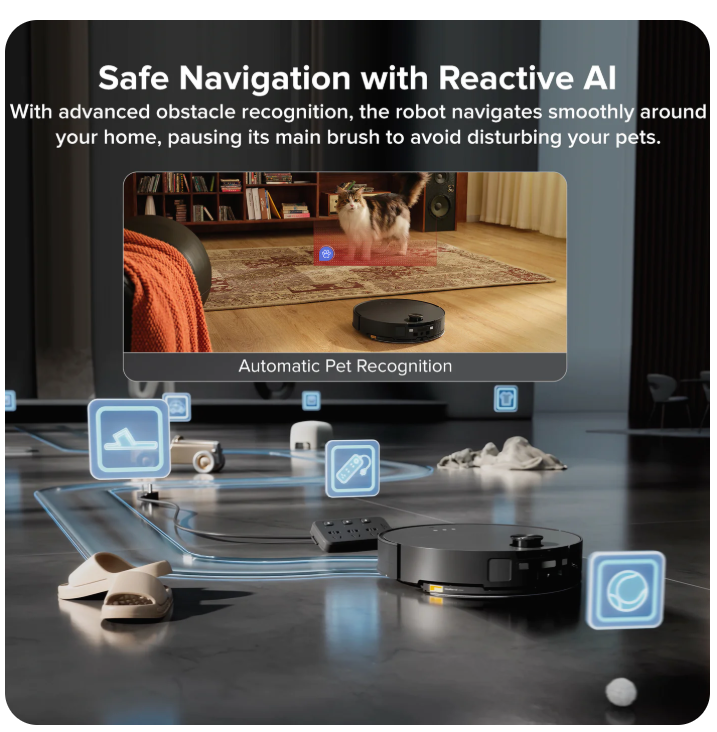 Roborock Saros 10Robot Vacuum withRefill & DrainageSystem - Image 2