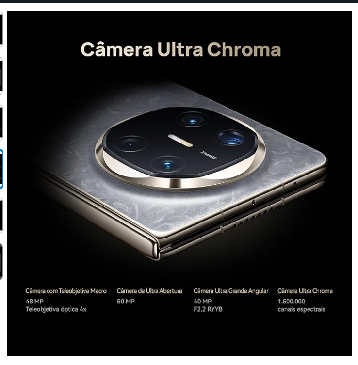 Smartphone, HUAWEI Mate X6, 12GB+512GB, Ultra Slim and Durable, Ultra Chrome Camera, Innovative Multi-Tasking, HUAWEI X-True Display, Black - Image 4