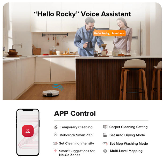 Roborock Qrevo EdgeRobot Vacuum withMultifunctional Dock 3.0(Upgraded from QrevoMaster) - Image 2