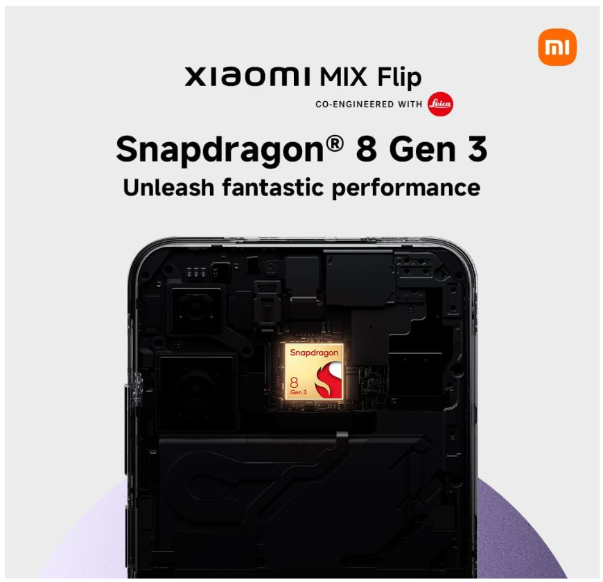 Xiaomi Mix Flip 6.86" Inner Display 4.01" Outer Display Snapdragon® 8 Gen 3 Leica Summilux Lens 67W HyperCharge 3.3GHz 12GB 512GB Purple (UK Version + 2 Years Warranty) - Image 2